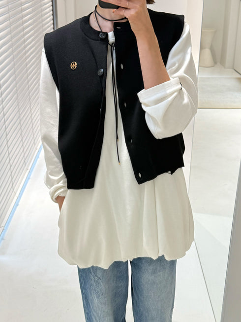 【 限定 】DOUBLE FACE KNIT VEST / Y242-91036-5